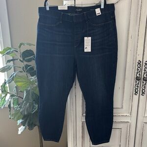 NWT Judy Blue Dark Wash Skinny Pull On Jeggings Women’s Plus Size 24W